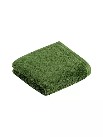 VOSSEN | Toalla de tocador VEGAN LIFE 40x60cm Pepplestone | dunkelgrün